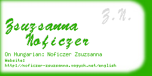 zsuzsanna noficzer business card